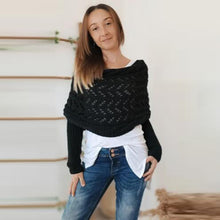 Load image into Gallery viewer, Knitted Cable Wrap For Women