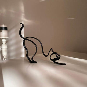 Hundeminimalistisk kunstskulptur
