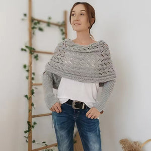 Knitted Cable Wrap For Women