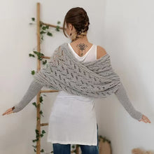 Load image into Gallery viewer, Knitted Cable Wrap For Women