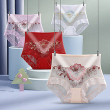 Load image into Gallery viewer, High Waist Lace Embroidered Panties