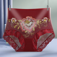 Load image into Gallery viewer, High Waist Lace Embroidered Panties