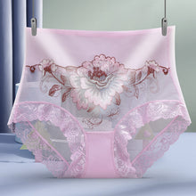 Load image into Gallery viewer, High Waist Lace Embroidered Panties