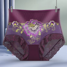 Load image into Gallery viewer, High Waist Lace Embroidered Panties