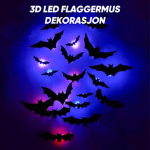 Load image into Gallery viewer, 3D-flaggermusdesign LED-dekorasjon