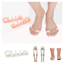 Load image into Gallery viewer, 5 Holes Silicone Pedicure Foot Care Tool,1Pair