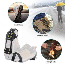 Load image into Gallery viewer, 10 teeth crampons, non-slip shoe cover, 1 pair