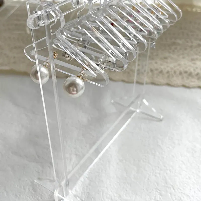 Acrylic Jewelry Hanger Rack Organizer