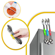 Load image into Gallery viewer, Stainless Steel Magnetic Measuring Spoons Set