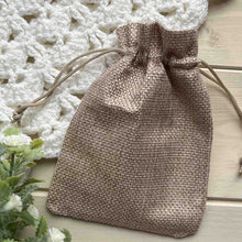Load image into Gallery viewer, 10 Reasons Why You Are My Bestie Jute Bag With Hearts