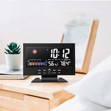 Load image into Gallery viewer, Digital LED Temperature Humidity Monitor Alarm Clock