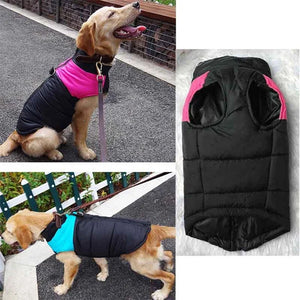 Dog Winter Warm Clothes Zipper Dog Vest