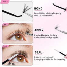 Load image into Gallery viewer, Naturlig fyldig sett med falske øyevipper