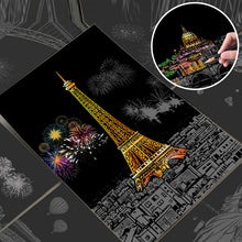 Load image into Gallery viewer, Scratch Art Book For Adults -Colorful City Series