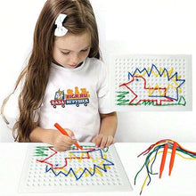 Load image into Gallery viewer, DIY Magic Threading Board for Kids