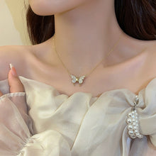 Load image into Gallery viewer, Magnetic Butterfly Patchwork Necklace