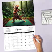 Load image into Gallery viewer, Yoga Kitten 2025 Wall Calendar
