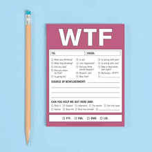 Load image into Gallery viewer, WTF Notes Handy Checklist Memo Pad