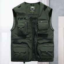 Load image into Gallery viewer, Breathable Mesh Zip Cargo Vest