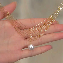 Load image into Gallery viewer, Pearl Tassel Necklace