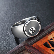 Load image into Gallery viewer, Lucky 8 Ball Pool Ball Ring