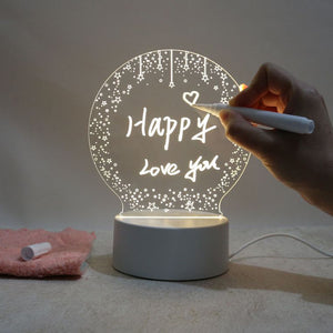 Note Board Creative LED Night Light