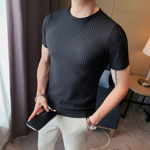 Men's Mesh Ice Silk Short-Sleeved T-Shirt