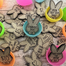 Load image into Gallery viewer, Easter Egg Stuffing Wooden Rabbit Token