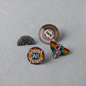 You Are Safe With Me Pin