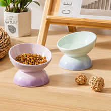 Load image into Gallery viewer, Ceramic Elevated Pet Food Bowls