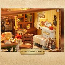 Load image into Gallery viewer, Mini Rabbit Town Wooden Doll House Kit with Furniture