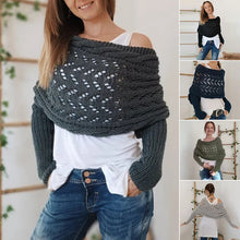 Load image into Gallery viewer, Knitted Cable Wrap For Women