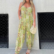 Load image into Gallery viewer, Patchwork Print Loose Jumpsuit