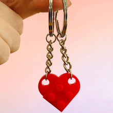 Load image into Gallery viewer, Cute Heart Shape Matching Brick Keychain For Couples
