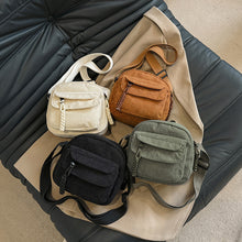 Load image into Gallery viewer, Women's Corduroy Shoulder Bag with Zipper