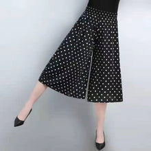 Load image into Gallery viewer, Women's High Elastic Waist Pleated Chiffon Wide Leg Culottes