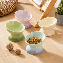 Load image into Gallery viewer, Ceramic Elevated Pet Food Bowls