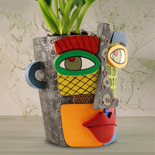 Load image into Gallery viewer, Abstract Beauty Face Flower Pot