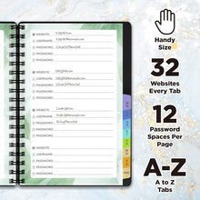 Load image into Gallery viewer, Password Book with Colorful Alphabetical Tabs
