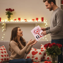 Load image into Gallery viewer, 3D Heart-Shaped Pop-Up Greeting Card with Love Tree Design