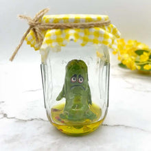 Load image into Gallery viewer, Grumpy Pickle in a Jar sculpture