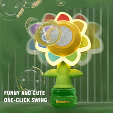 Load image into Gallery viewer, Sunflower Shaped Portable Electric Bubble Maker Toy