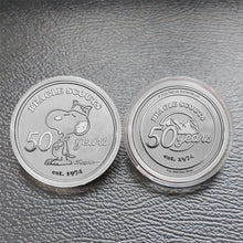 Load image into Gallery viewer, Peanuts Beagle Scouts 50th Anniversary Silver Round