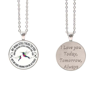 Hummingbird Memorial Necklace