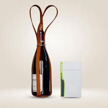 Load image into Gallery viewer, Leather Wine Carrier