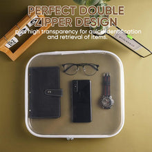 Load image into Gallery viewer, Double Zippered Hard Pouch