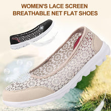 Load image into Gallery viewer, Women's Lace Screen Breathable Net Flat Shoes