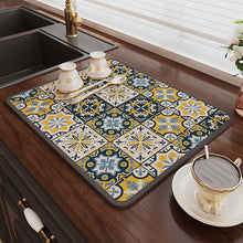 Load image into Gallery viewer, Retro Quick-Drying Water-Draining Mat for Kitchen Bar Countertops