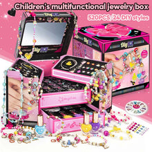 Load image into Gallery viewer, Jewelry Box Bracelet Making Kit for Kids Girls