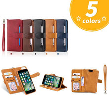 Load image into Gallery viewer, 4 in 1 Deluxe Flip iPhone Case